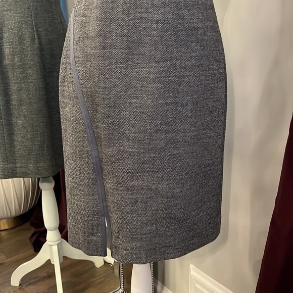 NWOT J. Crew Gray Wool Herringbone Sheath Dress Size 4 - Picture 3 of 11